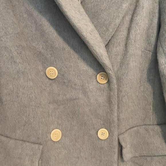 Steven Alan Delphine Coat Double Breasted Wool Felt Coat - Picture 4 of 6